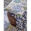 plaid recycle bleu motif contemporain bloomingville santena