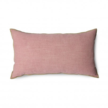 hkliving grand coussin rectangle canape rose lin coton