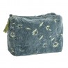 Trousse de toilette velours floral Madam Stoltz
