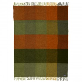 plaid laine agneau carreaux vert klippan gotland check