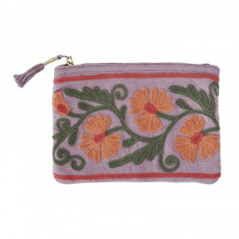 pochette coton brode lilas mauve floral madam stoltz