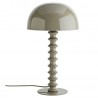 lampe de table design metal emaille gris taupe madam stoltz