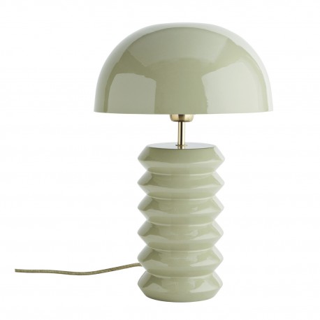 lampe de table design metal vert amande madam stoltz