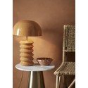 lampe de table metal emaille design marron madam stoltz