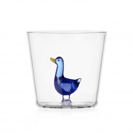 verre a eau artistique canard ichendorf blue goose