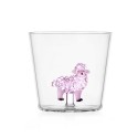 verre a eau art mouton rose ichendorf animal farm pink sheep