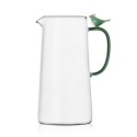 carafe verre souffle art oiseau vert ichedorf green bird