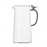 Carafe verre soufflé art oiseau Ichedorf Birds Green Bird
