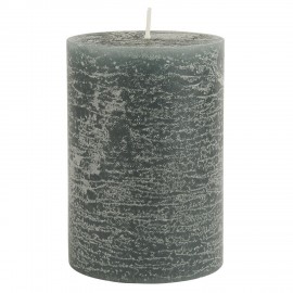 bougie cylindre rustique vert fonce ib laursen