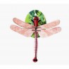 libellule rose decoration murale en carton studio roof