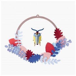 Décoration murale couronne fleurs Studio Roof Botanique