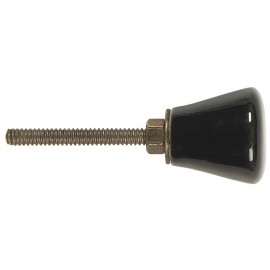 bouton de meuble vintage noir ceramique ib laursen