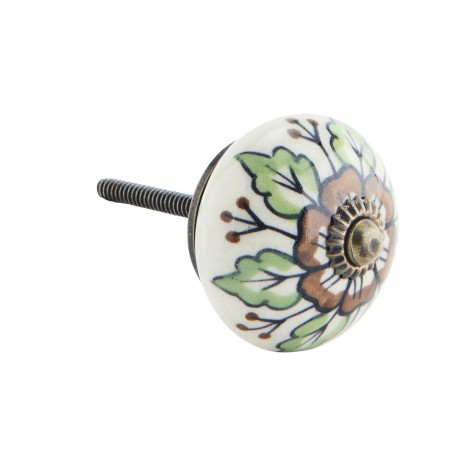 Bouton de meuble vintage céramique Madam Stoltz