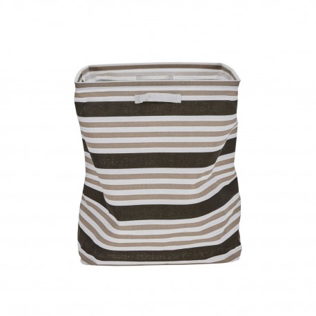 panier a linge chic textile rayures marron house doctor store