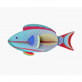 poisson perroquet studio roof decoration murale carton