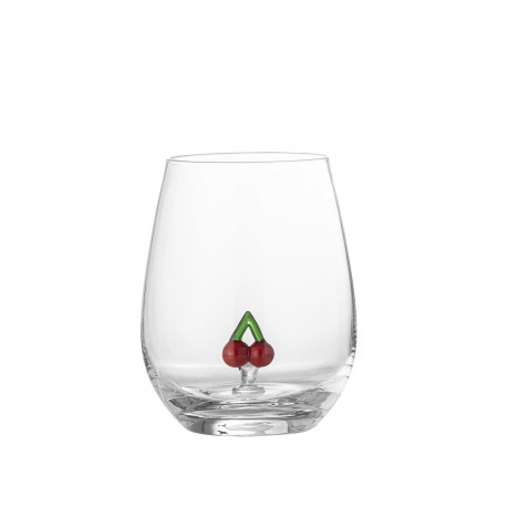 verre a eau cerises bloomingville misa