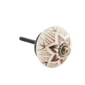 Bouton de meuble retro ceramique marron madam stoltz