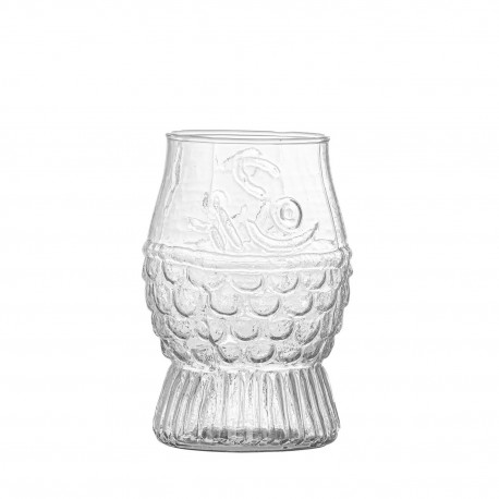 verre a eau forme design poisson bloomingville kadir