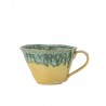 tasse gres emaille artisanal vert jaune bloomingville milani