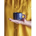 petite tasse peinte gres bleu raye bloomingville nini