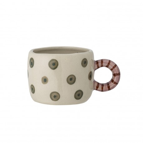 mini tasse gres peint main pois vert bloomingville nini