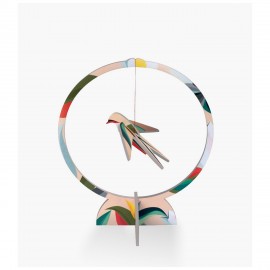 mobile decoratif a poser carton oiseau hirondelle studio roof