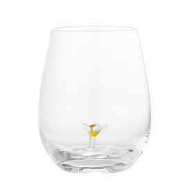 Verre à eau décoration fleur Bloomingville Misa