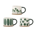 Mug grès peint main design Bloomingville Linora set de 3