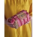 trousse de toilette motif tigre rose bloomingville poirino