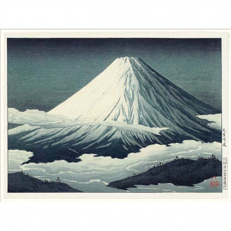 affiche japonaise mont fuji ukiyo the dybdahl mount fuji