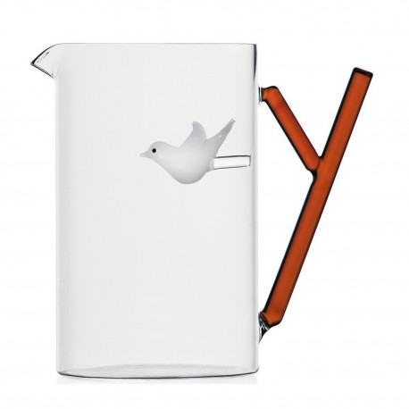 carafe verre sculpture oiseau branche ichendorf milano animal farm