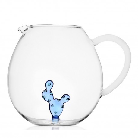 Carafe ronde verre figurine cactus Ichendorf Milano Desert Plants