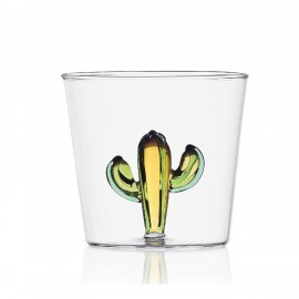 Verre cactus Ichendorf Milano Desert Plants vert ambre