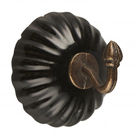 patere vintage ceramique metal laiton ib laursen