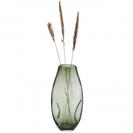 madam stoltz vase verre souffle deforme forme organique vert