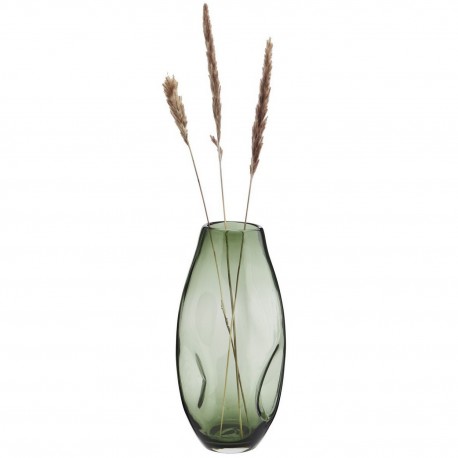 madam stoltz vase verre souffle deforme forme organique vert