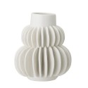 bloomingville petit vase gres blanc trie
