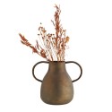 vase rustique ancien metal cuivre deux poignees madam stoltz