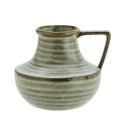 vase rustique avec poignee gres vert madam stoltz
