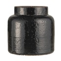 pot en terre cuite emaille noir rustique ib laursen