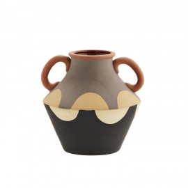 vase terre cuite peinte main decoratif madam stoltz