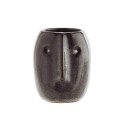 mini cache pot visage pour cactus madam stoltz gris bleu