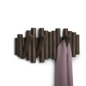 Portemanteau mural bâtons de bois Umbra Picket foncé