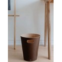 corbeille a papier en bois marron umbra woodrow 082780-213