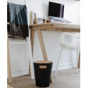 Poubelle de bureau noire en bois umbra woodrow