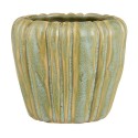 petit cache pot vert ceramique texture ondule ib laursen