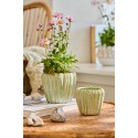 petit cache pot vert ceramique texture ondule ib laursen