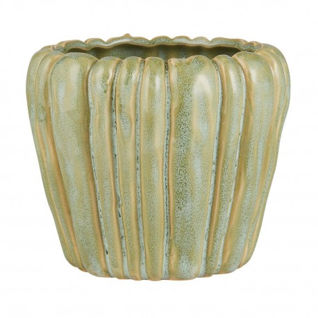 cache pot vert clair ceramique texturee ib laursen