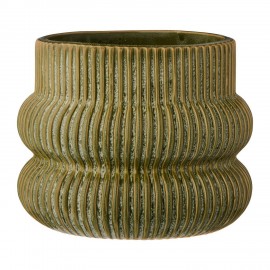 cache pot chic vert ceramique texturee ib laursen
