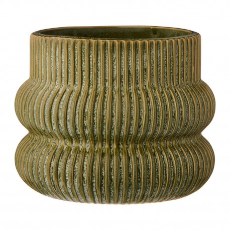 cache pot chic vert ceramique texturee ib laursen
